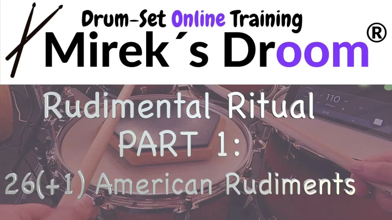 "26 American Rudiments" from Rudimental Ritual Part1 (A.Dawson) @mireksdroom