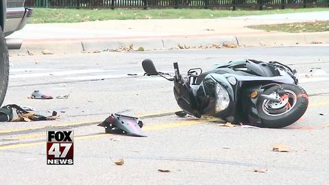 Accident involving truck, mopeds on MSU campus