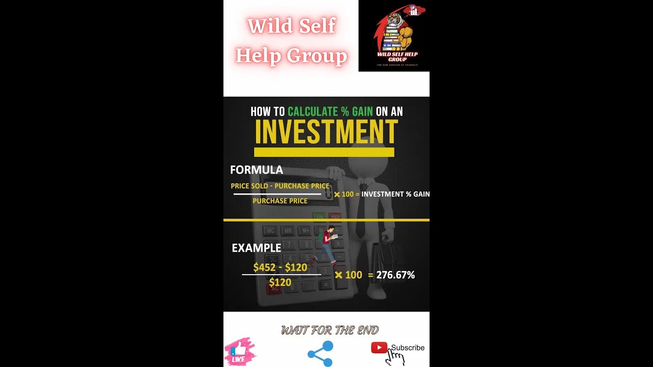 🔥How to calculate gain percent on investments🔥#shorts🔥#motivation🔥#wildselfhelpgroup🔥18 march 2022🔥