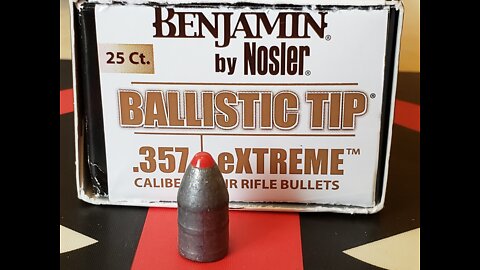 Benjamin Bulldog shooting 145 grain Nosler Extreme at water filled can