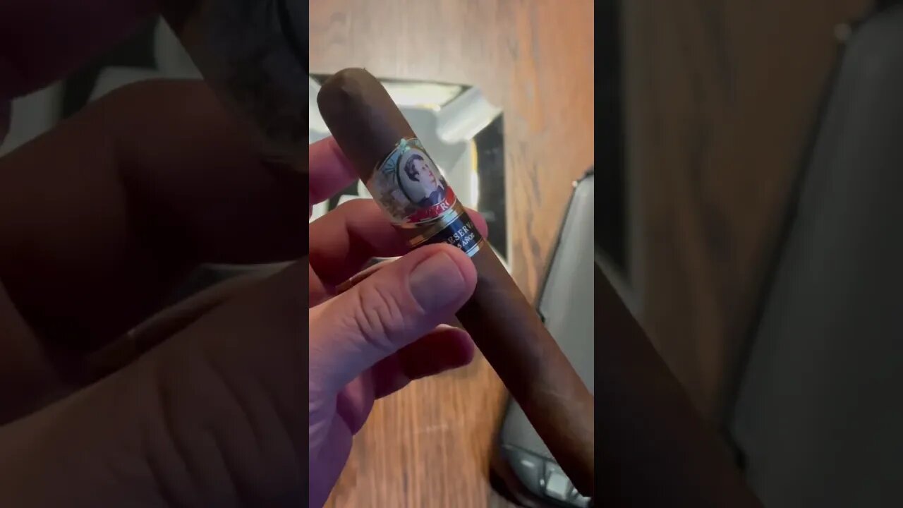 Toasting a Byron Londinenses Cigar