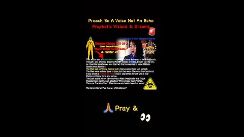 Prophetic Warning Vision 8-31-24 Hazmat Suits & Fighter jets in USA