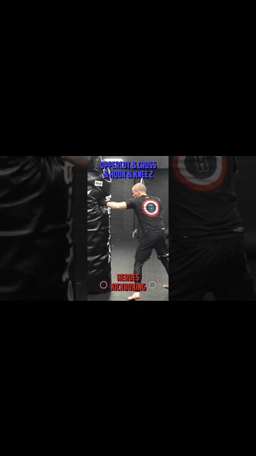 Heroes Training Center | Kickboxing "How To Double Up" Uppercut & Cross & Uppercut & Knee 2 #Shorts