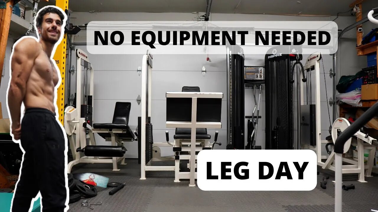 Big No Equipment Leg Day At Home | Follow Along