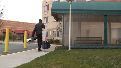 Neighborhood Alliance collecting hygiene products at drive-thru donation drop off for seniors