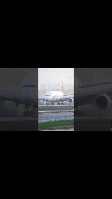 💦Runway Cleaning by Emirates A380