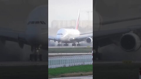 💦Runway Cleaning by Emirates A380