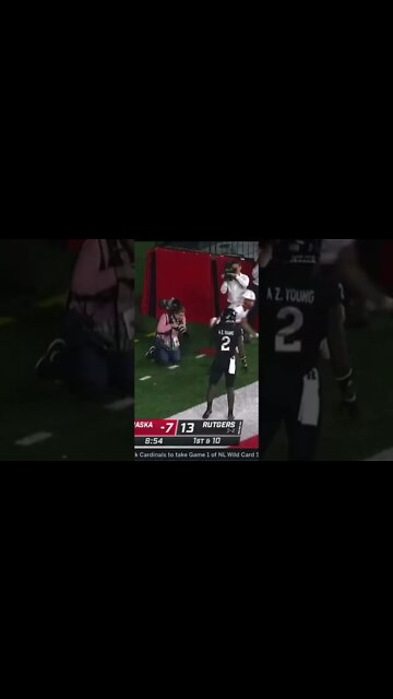 nebraska vs rutgers winning touchdown