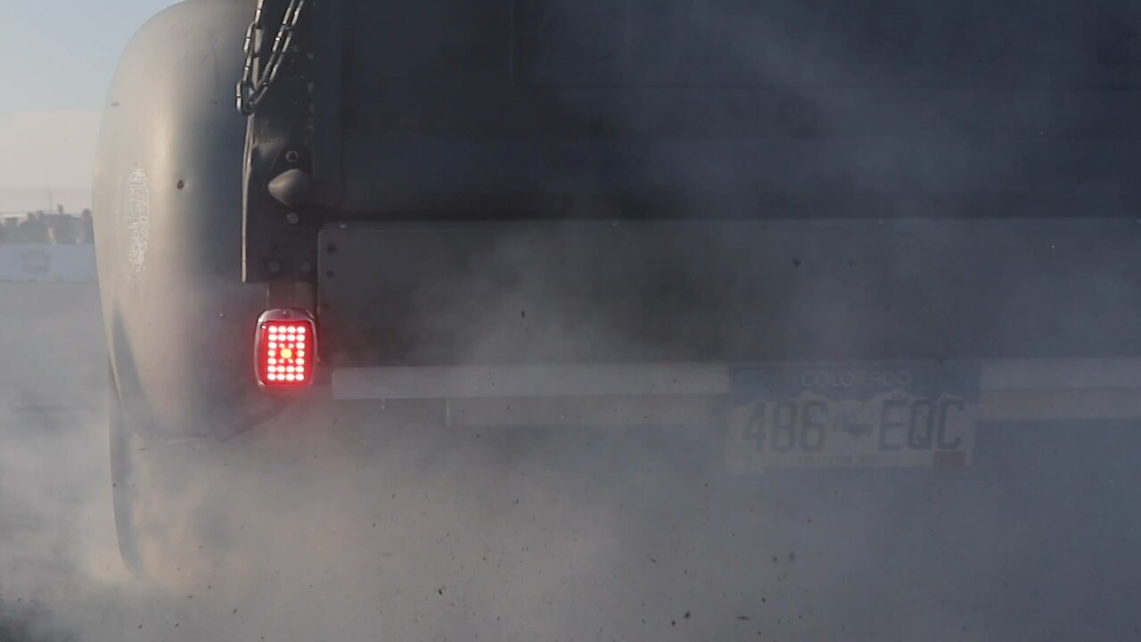 1951 chevy truck burnout