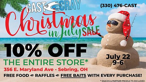 Christmas in July Sale - 10% OFF