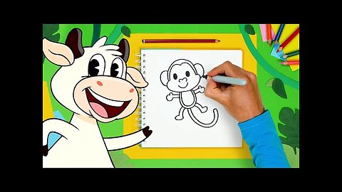 Como Dibujar, Animales de la selva | La Vaca Lola | Dibujos Faciles