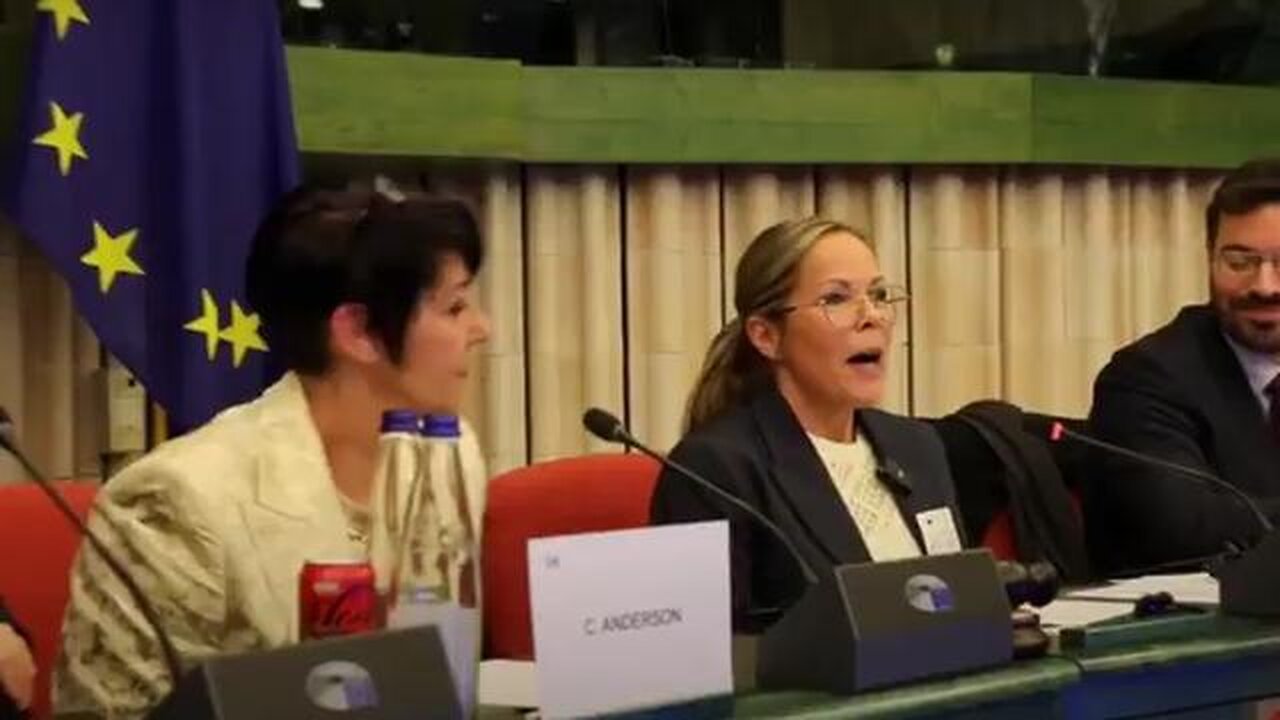 Leaders of the Freedom movement, Tamara Lich & Christine Anderson side by side in the EU Plenary..