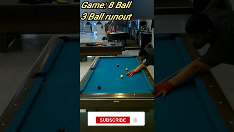 3 ball runout #8ballpool #shorts