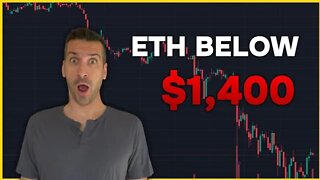 Ethereum Falls Below $1,400 - Crypto Market Update