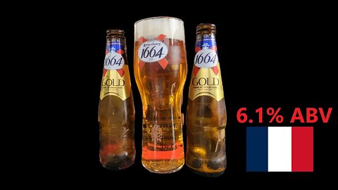 Kronenbourg 1664 gold 6.1% ABV Biere De Caractere 25CL