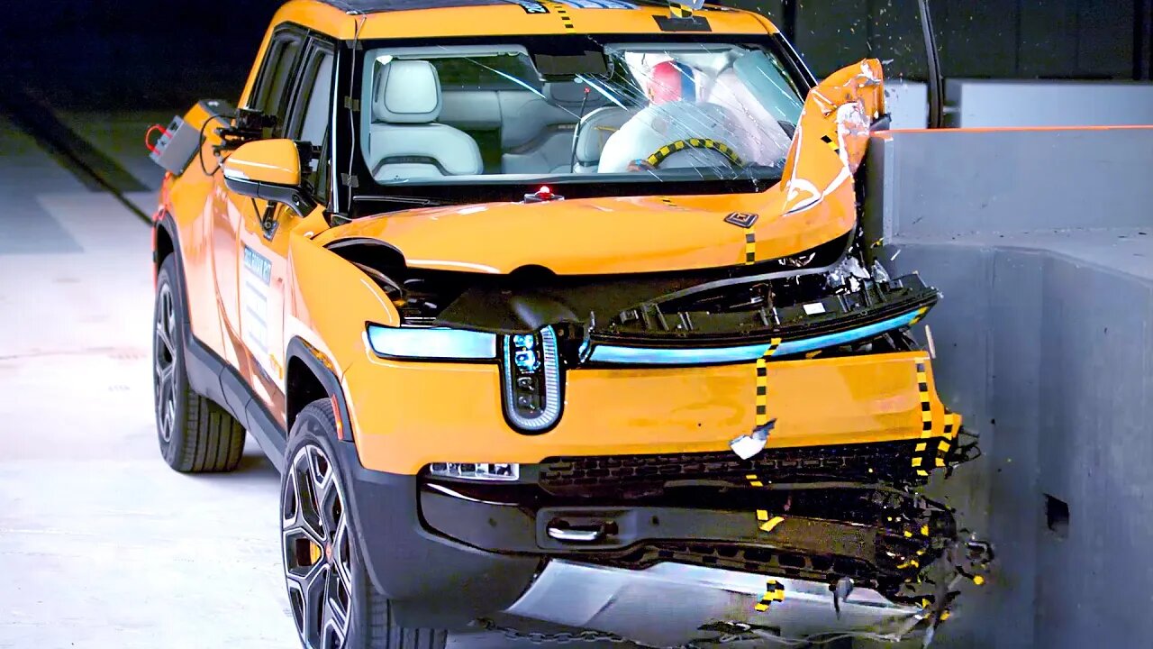 Rivian R1T frontal crash test – REALLY SAFE??