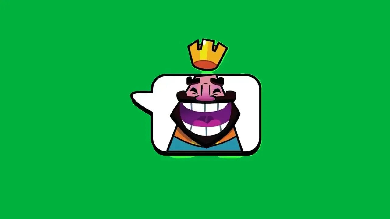 Clash Royale Laughing Emote Green Screen