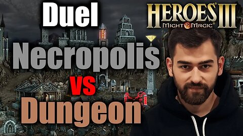 Necro vs Dungeon | Gluhammer Heroes HotA 3 Multiplayer PL