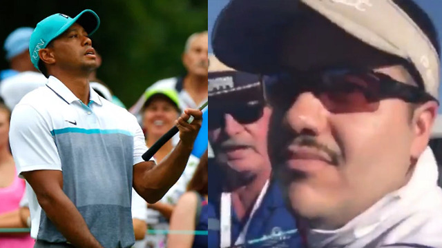 Idiot Fan Screams "Get in the Hole!" and F**KS Up Tiger Woods' Putt