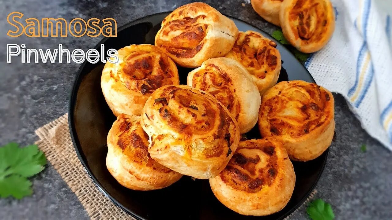 Crispy Samosa Pinwheels Recipe | Pinwheel Samosa Bites |Air Fryer Samosa