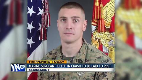 Marine killed in helicopter crash to be laid to rest