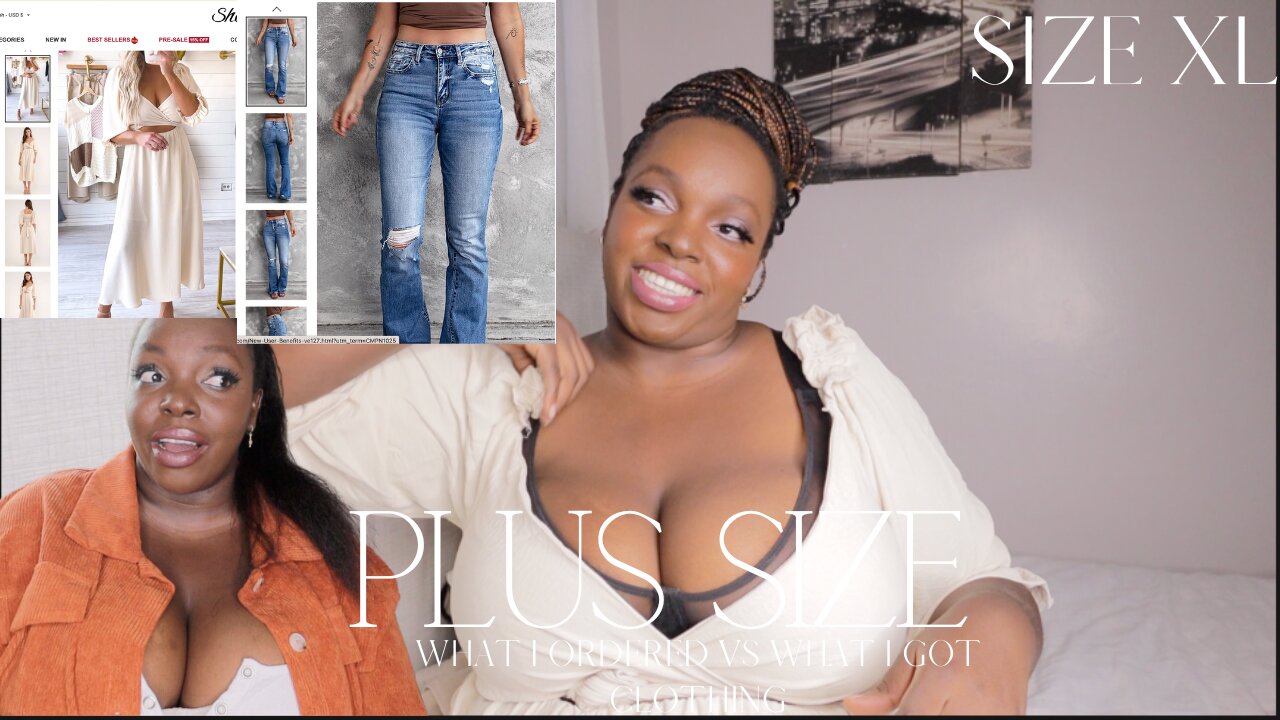 WHAT I ORDERED VS WHAT I GOT PLUS SIZE CURVY TRY ON HAUL SIZE XL KEMUNTO BEAR