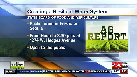 Ag Report: California's water future and fall bringing some new interests in produce