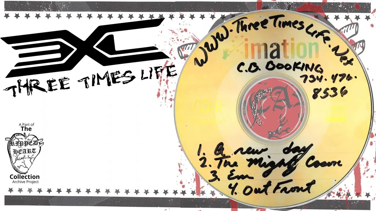 Three Times Life 💿 Demo. Early 2000's Michigan Metal. Full 4-track CD EP.