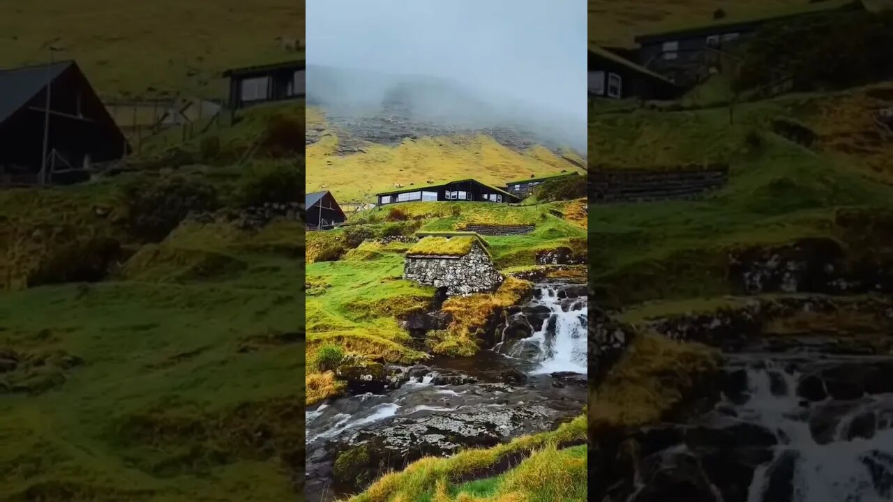 Spring in mountains' village