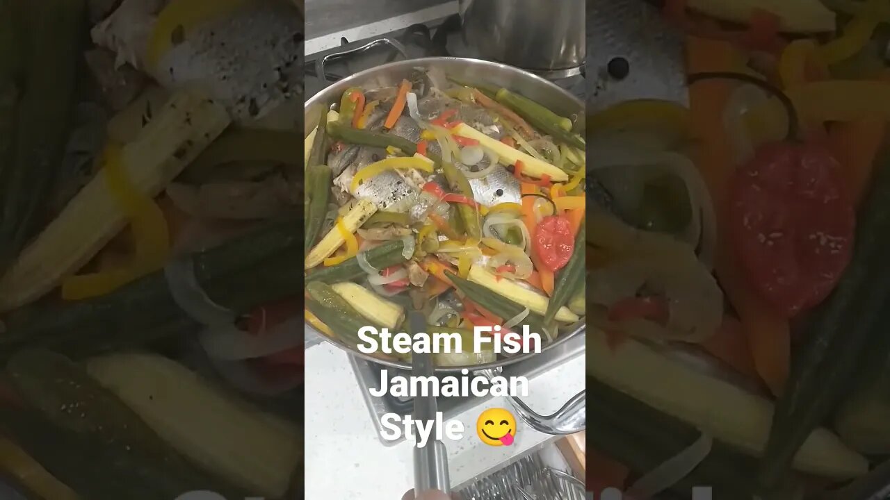 Steam Fish Jamaican Style Recipe 😋 #shorts #steamfishrecipe #steamfish