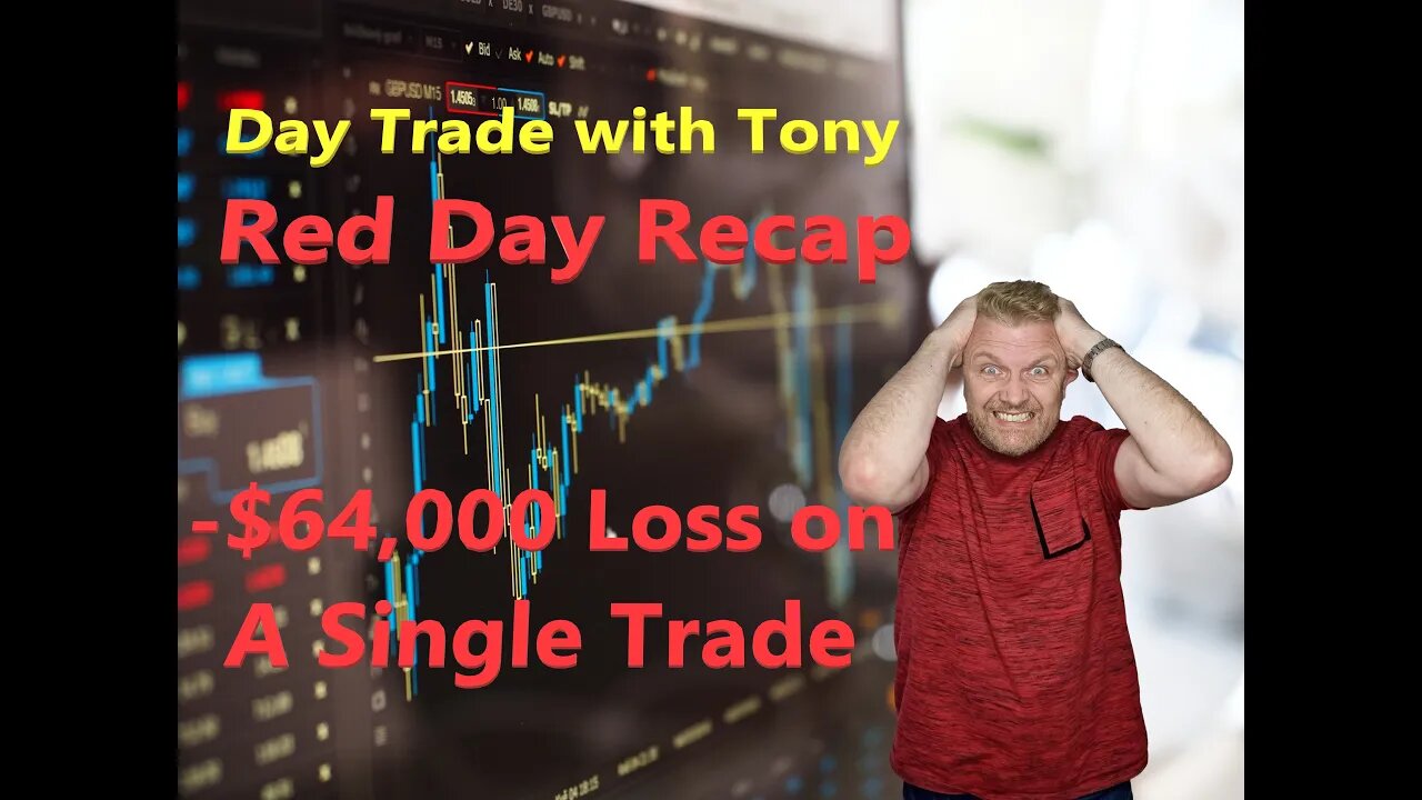 Day Trade With Tony RED Day Recap $QNRX, $MGAM, $NERV & $NVIV for a Big -$28k RED Day