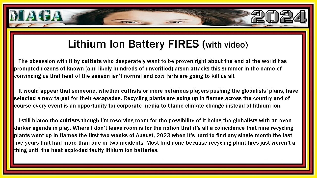 Lithium Ion Battery Fires 2023 {with video}