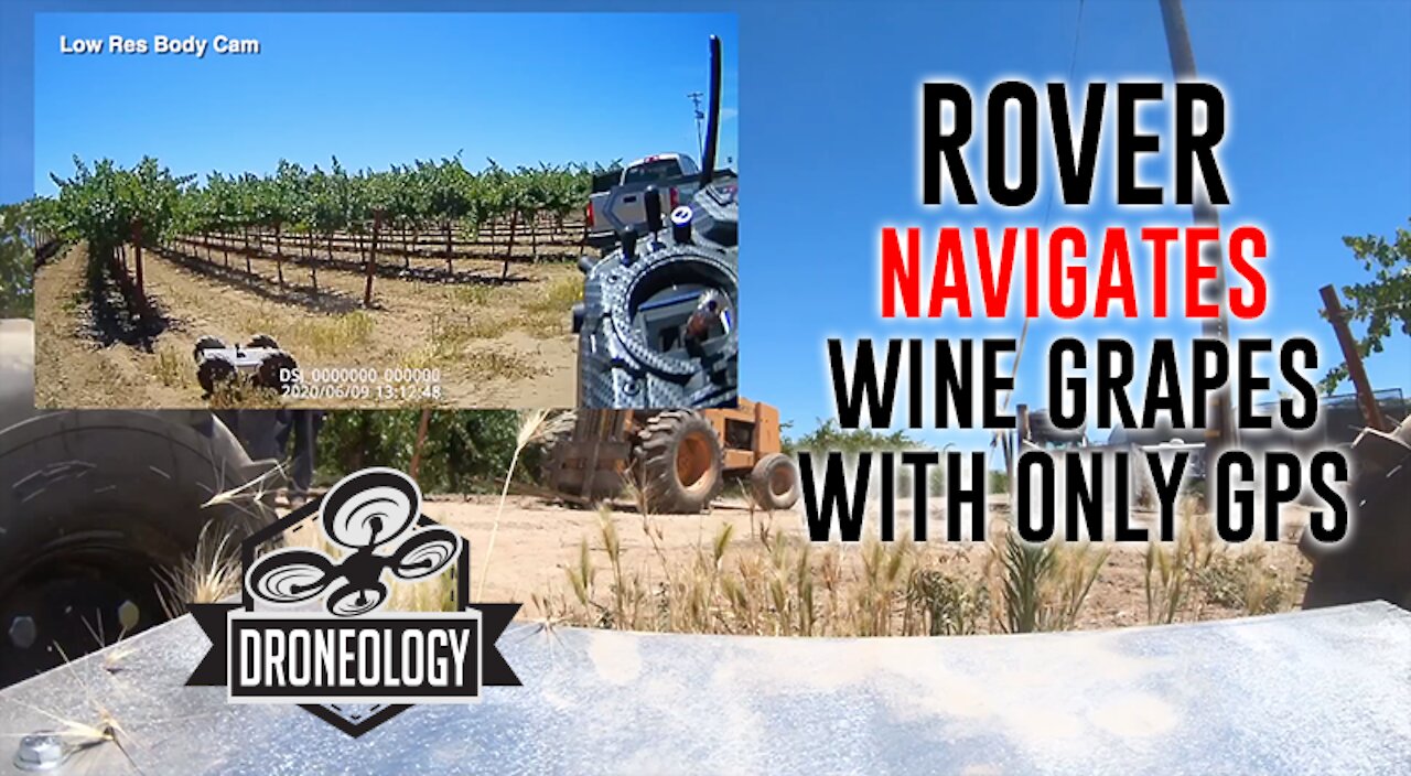 Autonomous Rover navigates Wine Grape Crop