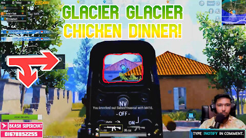 Power OF Glacier! PUBG MOBILE EPIC CLUTCH