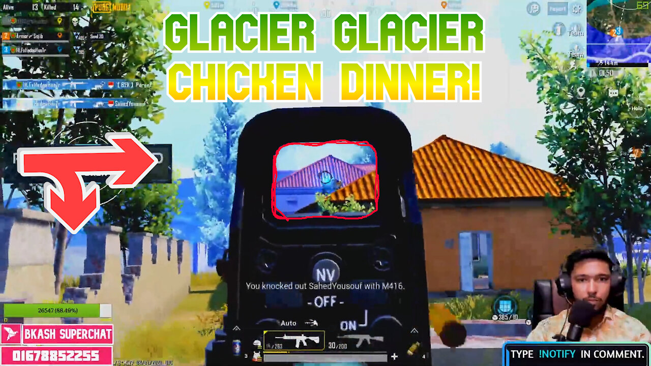 Power OF Glacier! PUBG MOBILE EPIC CLUTCH