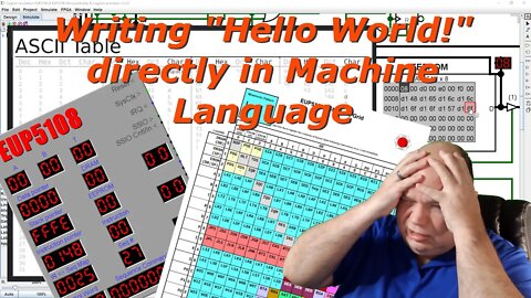 Writing "Hello World!" in EUP5108 Machine Language