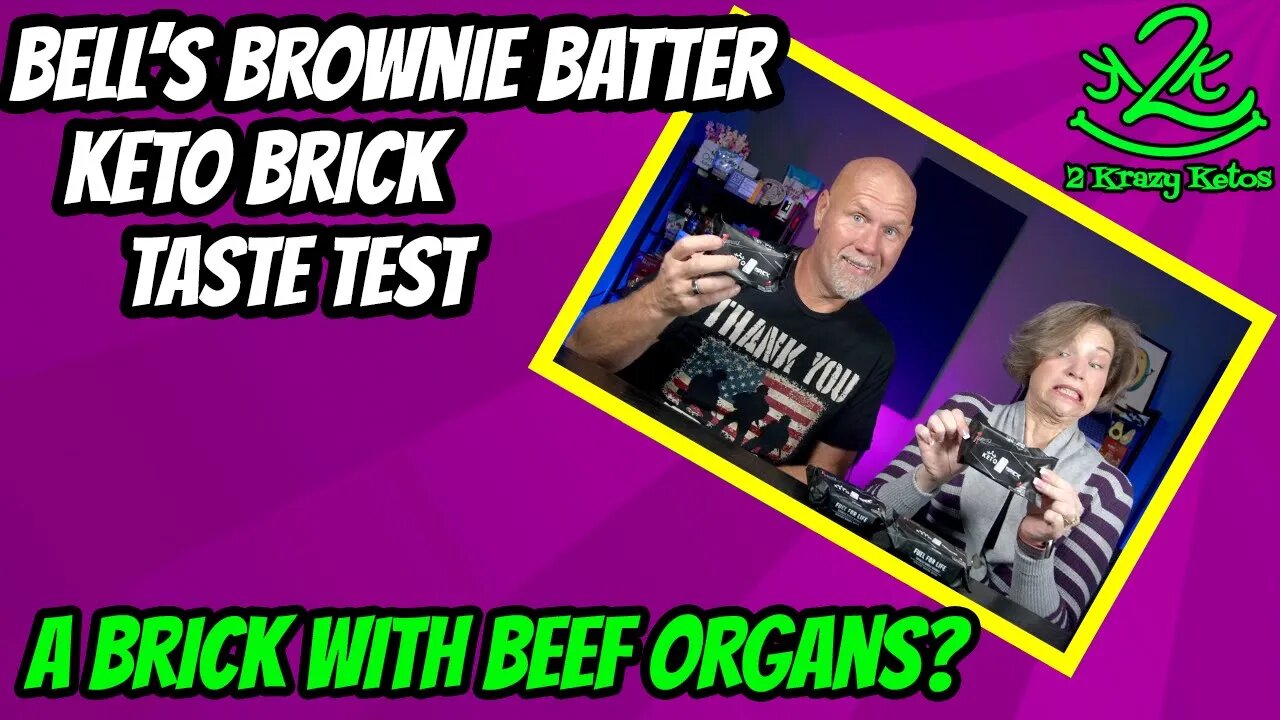 Bell's Brownie Batter Keto Brick taste test | A brick with Beef Organ Meats?