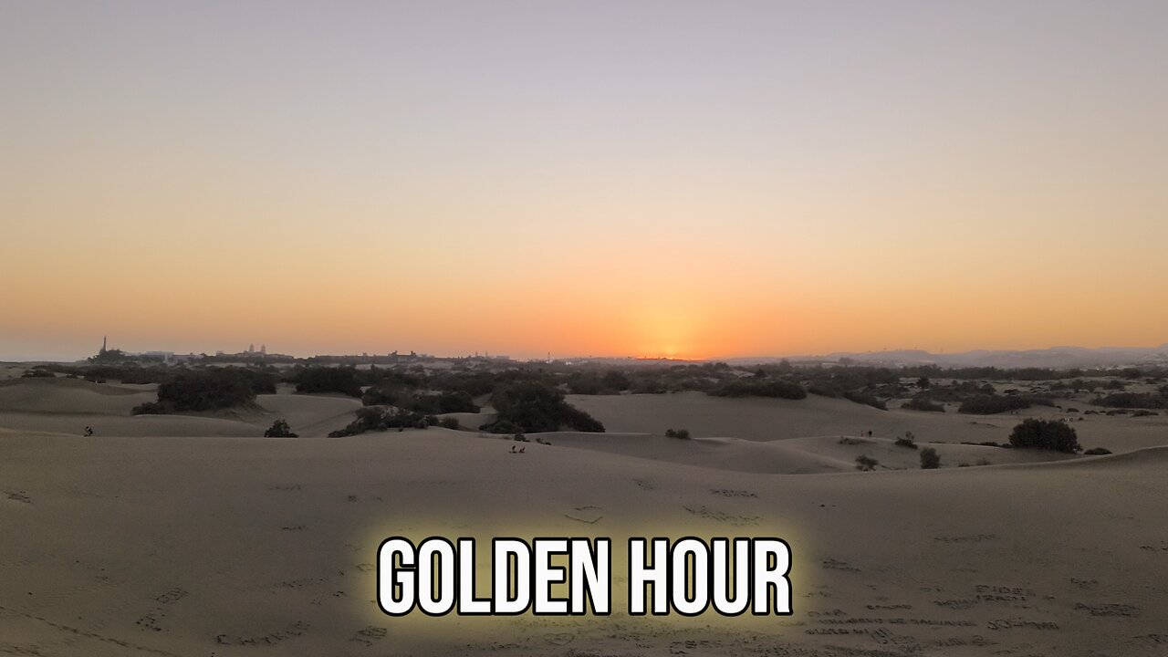 The Golden Sunset Of September: Gran Canaria, Maspalomas Dunes 🏜️