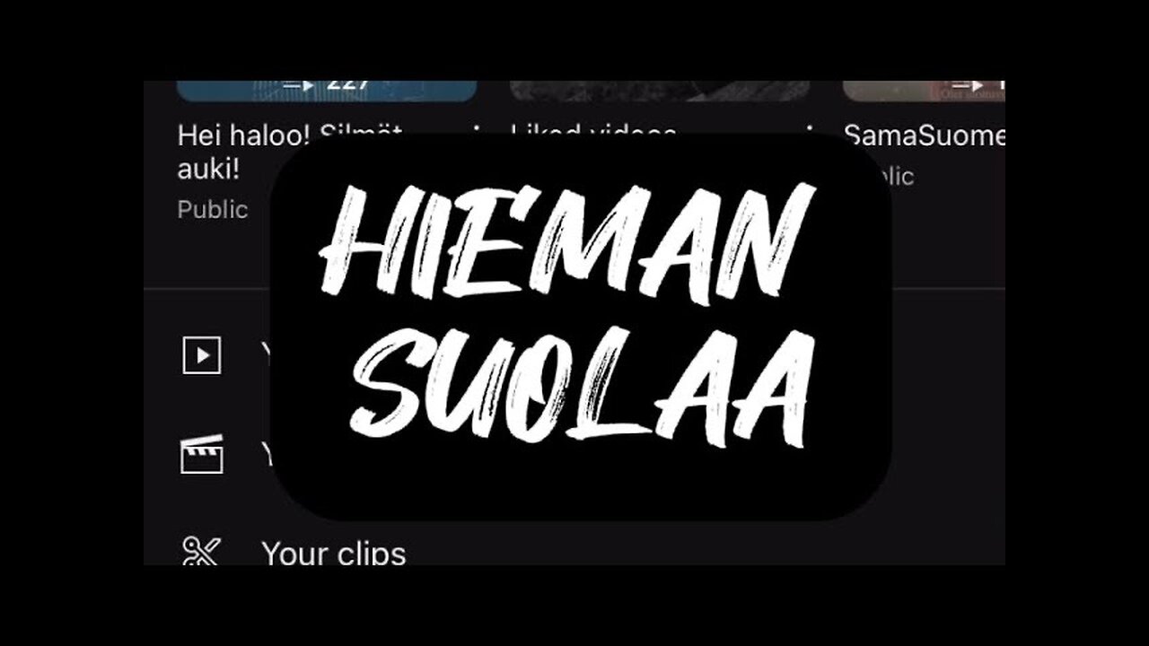 SOME SALT - HIEMAN SUOLAA