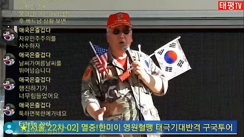 ★[서울 22차-02] 멸중!한미이 영원혈맹 태극기대반격 구국투어 (태투!) [태평TV] 180602토