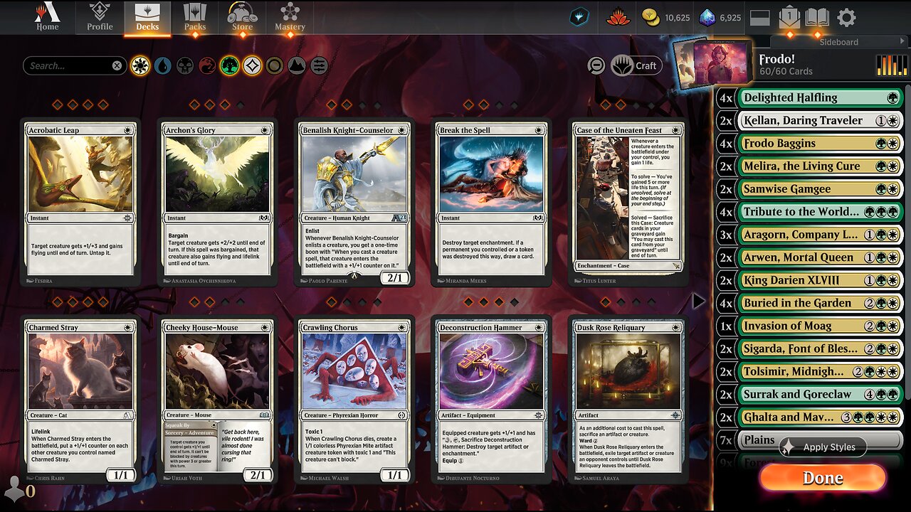 MTG ALCHEMY: CUSTOM FRODO DECK