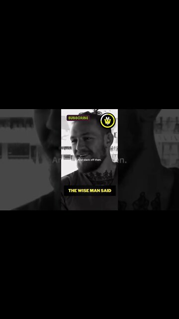 Conor McGregor talks about overcoming himself!