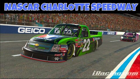 Intense Oval Race at Charlotte Motor Speedway