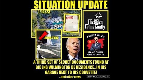 SITUATION UPDATE: MORE SECRET DOCS FOUND AT BIDEN'S HOME IN DELAWARE! FAA GROUNDING A WHITE HAT...