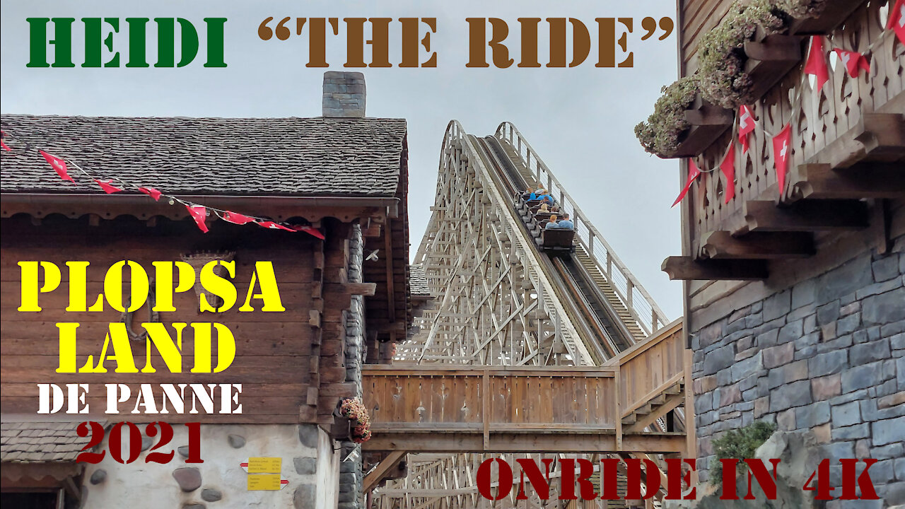 Heidi "the ride" (Front seat) [4K] [HD] - Plopsaland de Panne