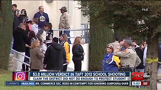 $3.8 million verdict in 2013 Taft school shooting