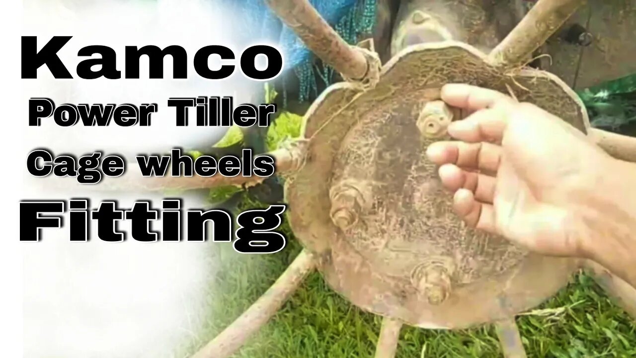 Kamco power Tiller Cage wheels Fitting..... Mechanic PP | Power Tiller Mud wheel Fitting