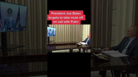 Sleepy Joe 😴 forgets to unmute while on a call with Putin