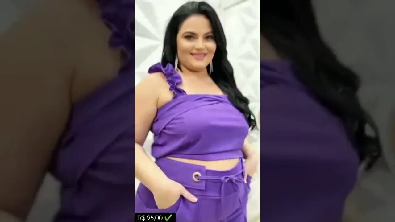 🛍️ CONJUNTO PLUS SIZE SHORT SAÍA CROPPED ESTILOSOS CONFORTÁVEIS
