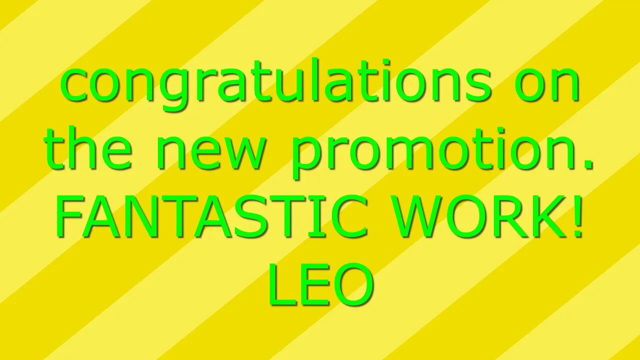 LEO FANTASTIC WORK